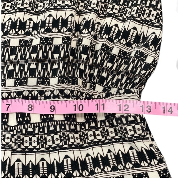 Harmony and Havoc jumpsuit size S black/cream elastic waist side zip closure - Picture 9 of 13